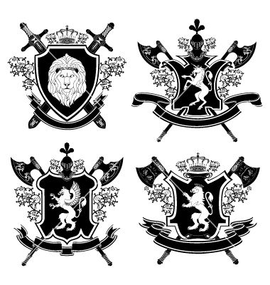 380x400 Heraldic Shield Vector