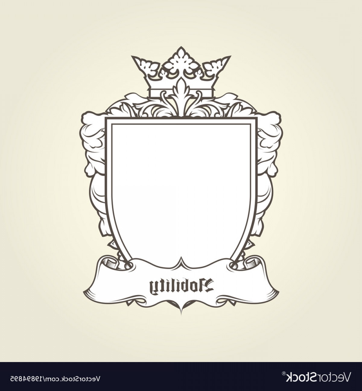 1200x1296 Blank Template Of Coat Of Arms Shield Vector Cqrecords
