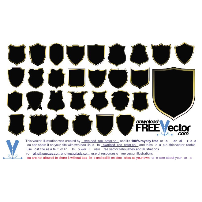 660x660 Heraldic Vector Shields