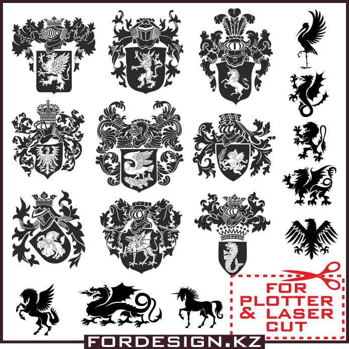 695x695 Vector Heraldry Download Free Vector Heraldry Elements