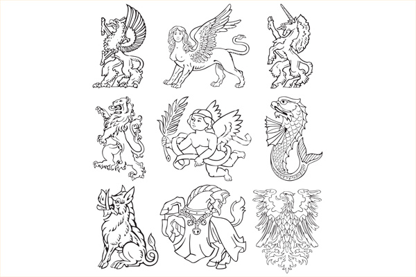 600x400 Heraldic Vectors Free Premium Templates