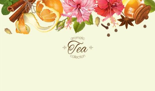 539x315 Herbal Tea Vintage Background Vector Free Download