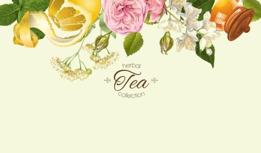 539x315 Herbal Tea Vintage Background Vector Free Download