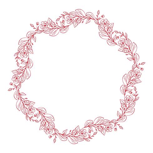 490x490 Lavender Flowers Decorative Wreath Isolated On White Background