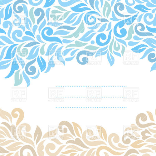 500x500 Colorful Grafic Herbal Background With Place For Text Vector Image