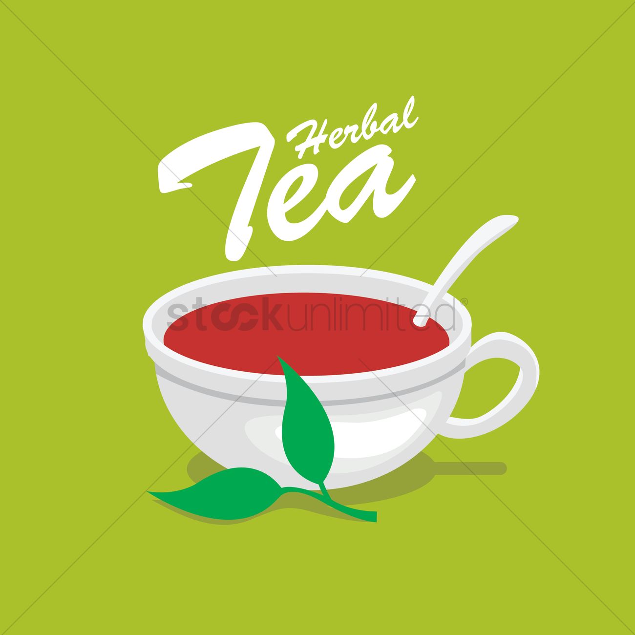 1300x1300 Herbal Tea Vector Image