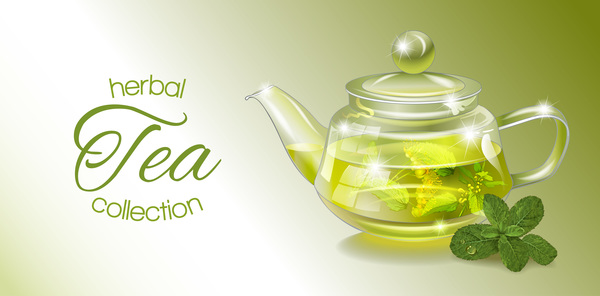 600x296 Herbal Tea Vector Free Download