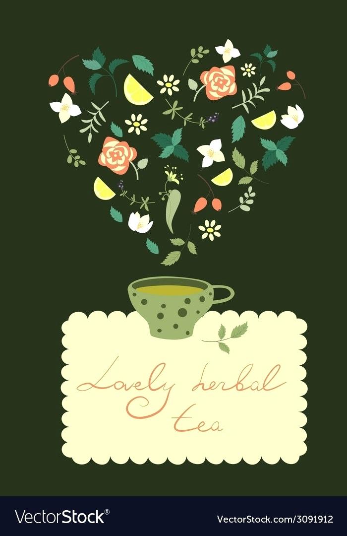 700x1080 Herbal Tea Herbs And Flowers Vector Free