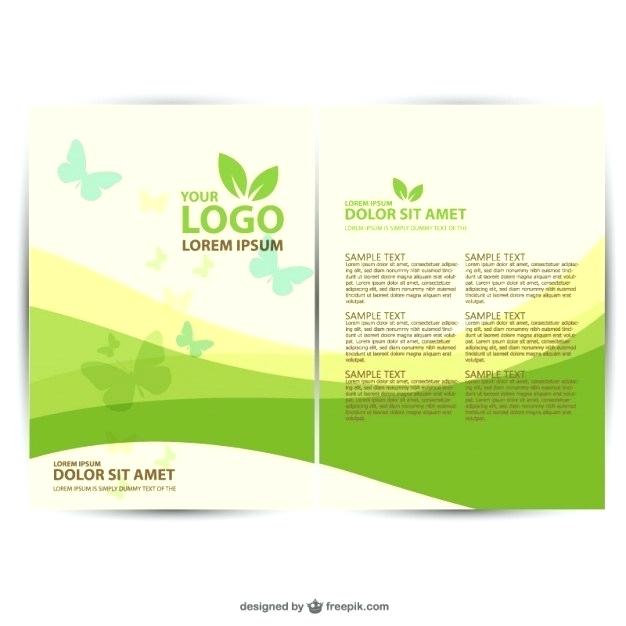 626x626 Brochure Ecology Template Vector Free Download Pamphlet Template