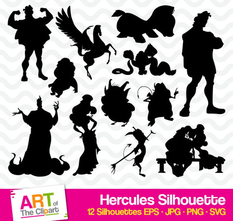 Hercules Silhouettes For Cricut And Cameo Disney Etsy. 