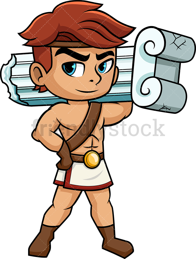 Hercules The Son Of Zeus Cartoon Vector Clipart 797x1050 Hercules The Son Of Zeus Cartoon Vector Clipart