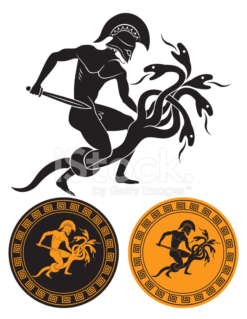 Hercules And Hydra Stock Vector 795x1024 Hercules And Hydra Stock Vector
