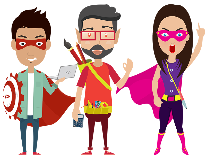 800x600 Super Hero Vector Characters
