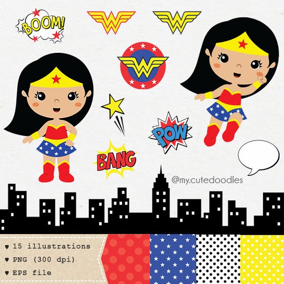 570x570 Wonder Woman Clipart, Super Hero Vector