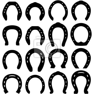 400x400 Silueta De Herradura Vector Pinturas Para La Pared Cuadros