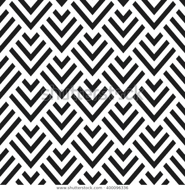 600x620 Straight Herringbone Pattern Seamless With Lines Black And White