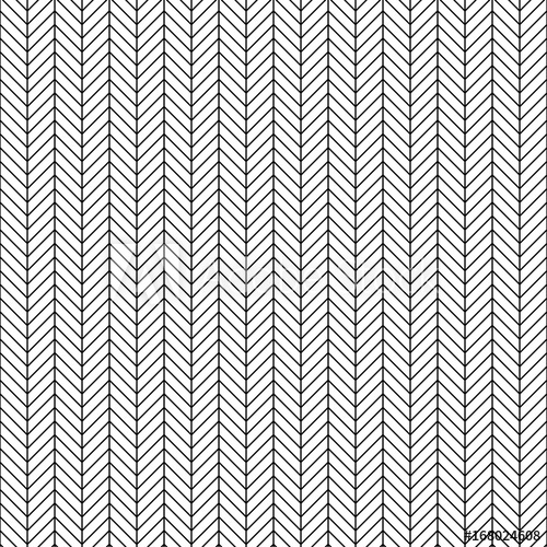500x500 Vector Seamless Herringbone Pattern Geometric Line Texture Black