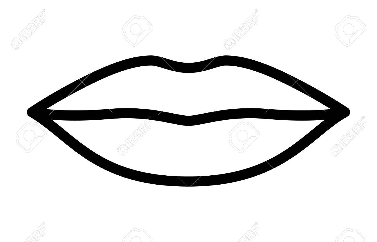 1300x835 Lips Kiss Clipart Black And White