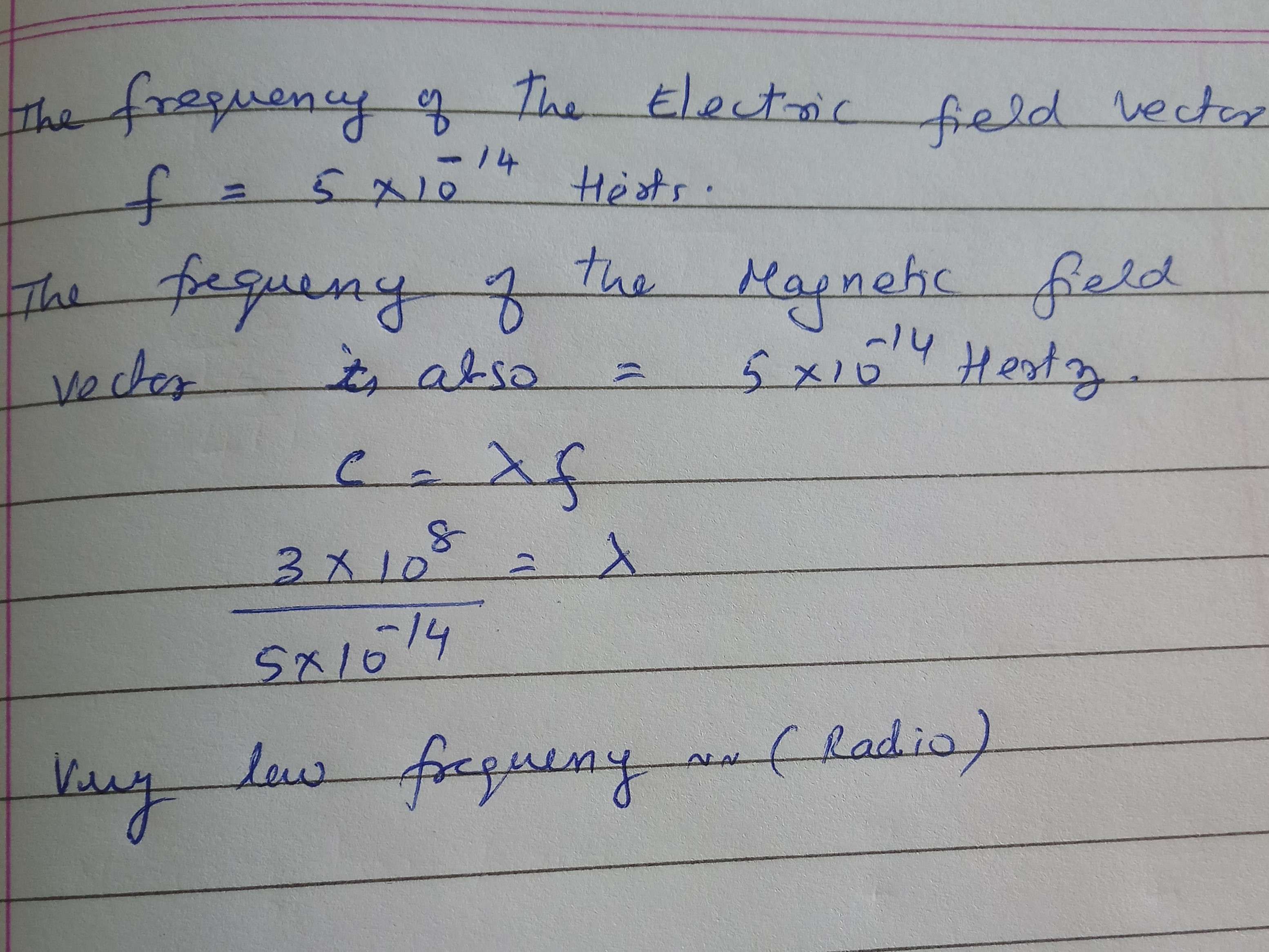 The Frequency Of Oscillator Of Electric Field Vector Of A Certain 3107x2332 The Frequency Of Oscillator Of Electric Field Vector Of A Certain