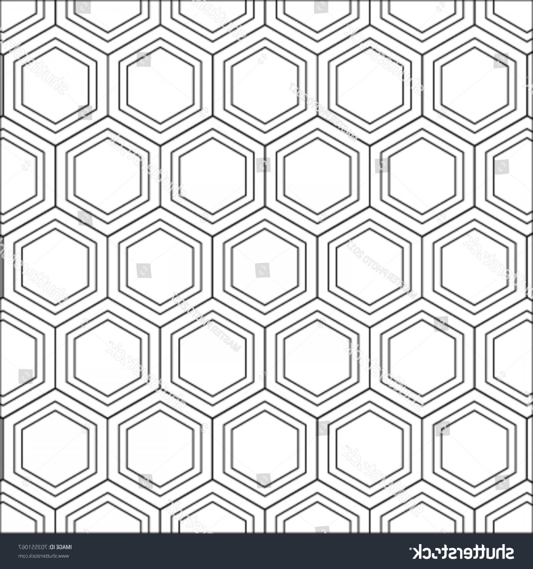 1800x1920 Hexagon Shape Pattern Black Line Vector Handandbeak