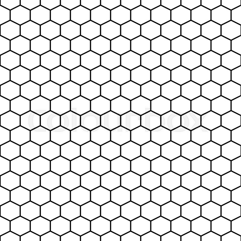 800x800 Hexagon Grid Cells Vector Seamless Stock Vector Colourbox