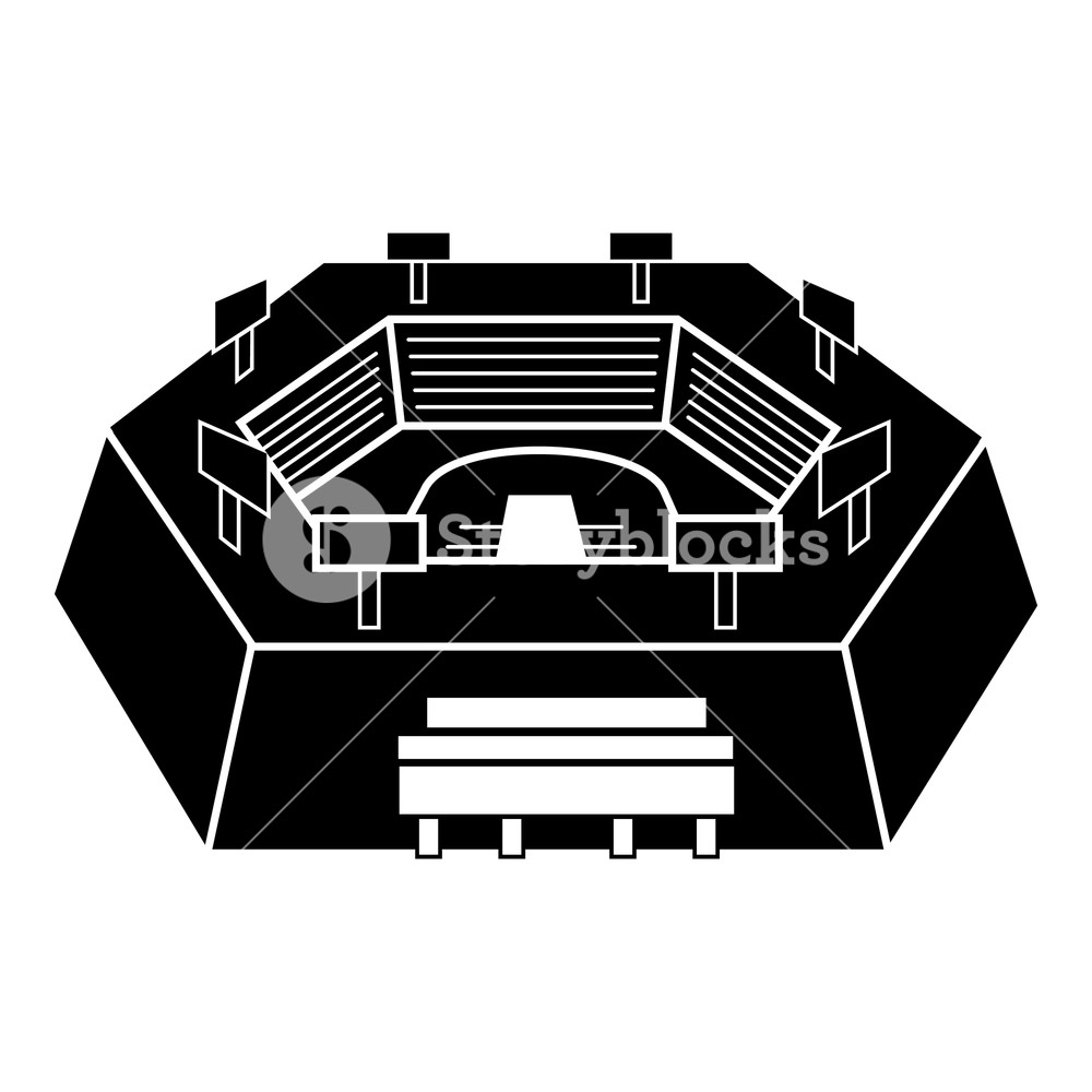 1000x1000 Hex Sports Arena Icon Simple Illustration Of Hex Sports Arena