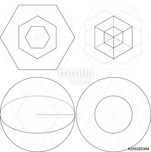 496x500 Sacred Geometry Vectors Circular Hex Stock Image And Royalty Free