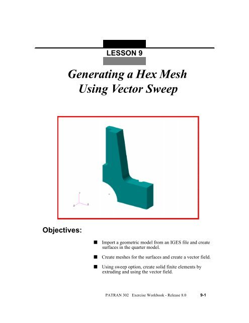 495x640 Generating A Hex Mesh Using Vector Sweep