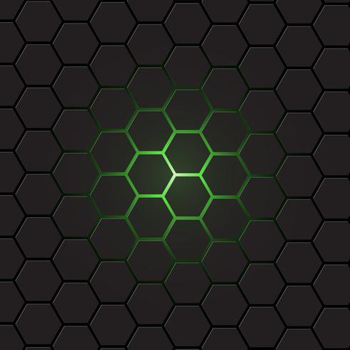 490x490 Dark Gray Hexagon Background, Vector