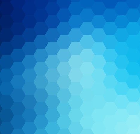 468x447 Free Seamless Blue Hexagon Background Vector Pekok Free Vector