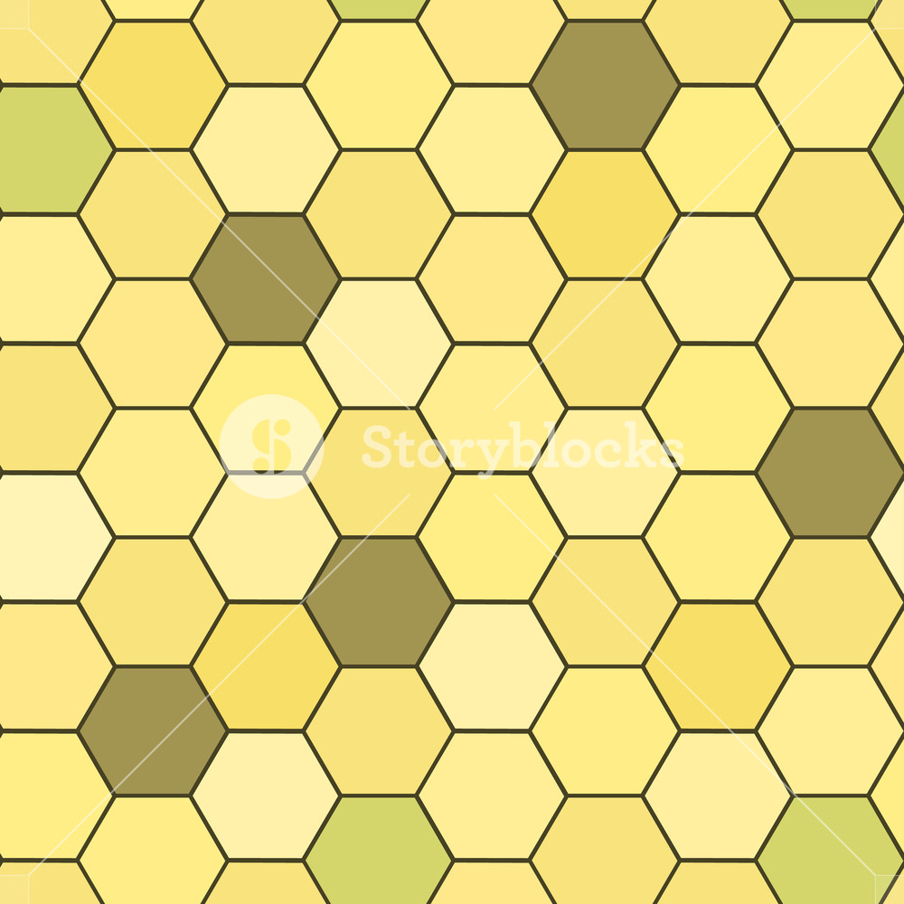 1000x1000 Hexagon Grid Seamless Vector Background Stylized Polygons