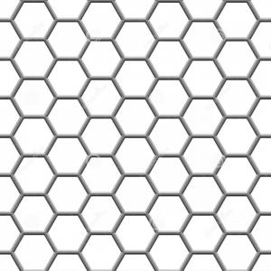 300x300 Stock Image Hexagonal Grid Seamless Texture Gray Hex White Image