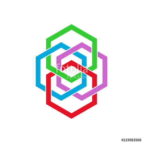 500x500 Hexagon Logo, Creative Logo Design Stock Image And Royalty Free