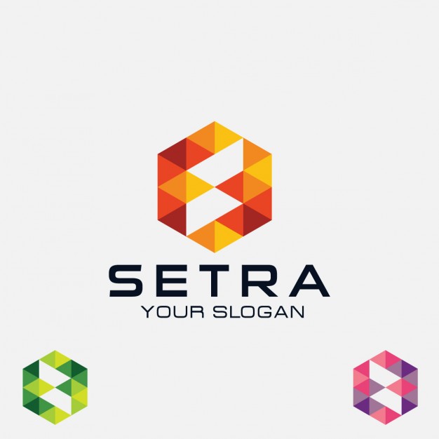 626x626 Abstract Hexagonal Logo Vector Free Download