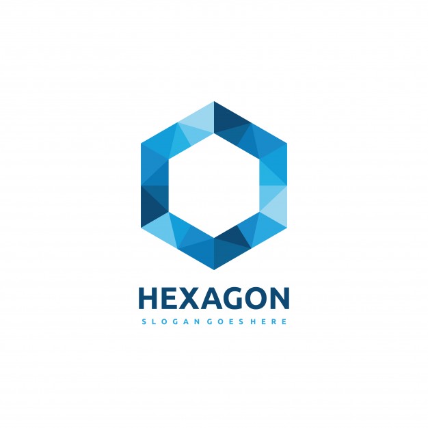 626x626 Polygonal Hexagon Logo Vector Free Download