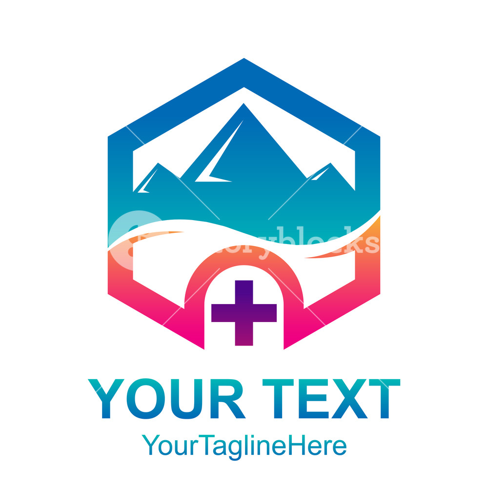 1000x1000 Hexagon With Cross Or Plus Icon Vector Logo Concept Illustration