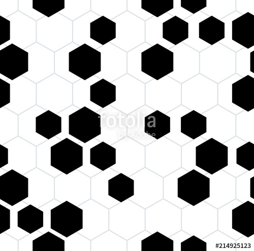 500x495 Vector Seamless Hexagon Pattern Background Futuristic Hi Tech