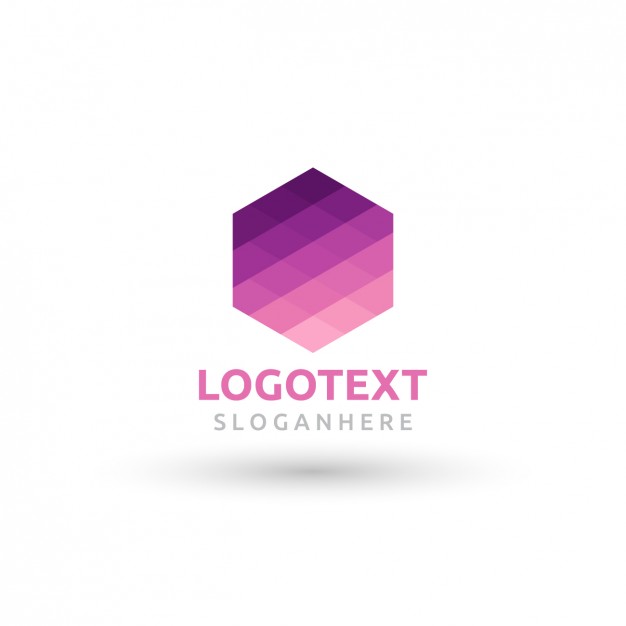 626x626 Geometric Logo In Hexagon Shape Vector Free Download