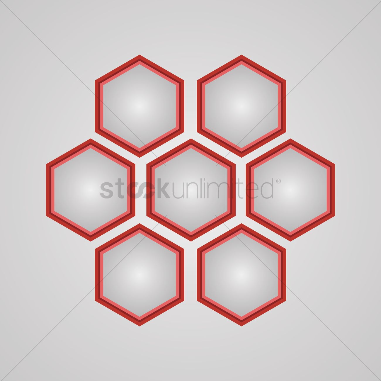 1300x1300 Hexagon Shape Vector Image