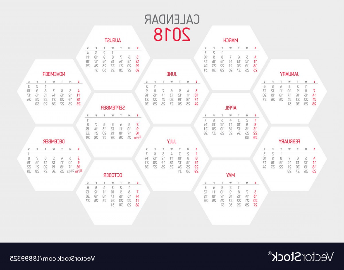 1200x944 Calendar Template Hexagon Shape Vector Soidergi