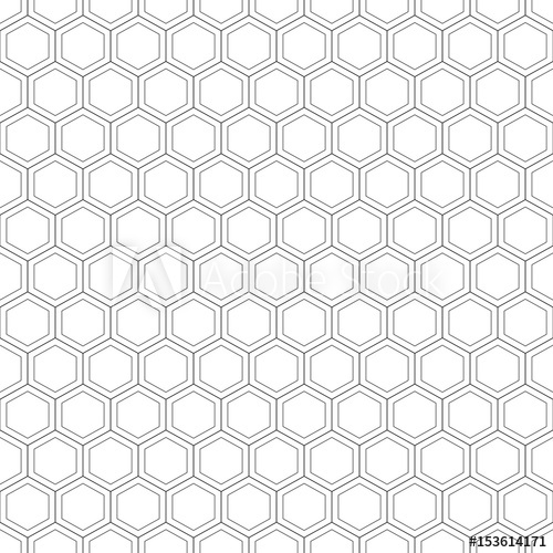 500x500 Honeycomb Seamless Pattern Vector Illustration Hexagonal Texture