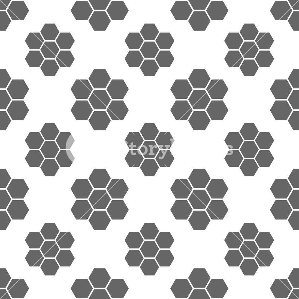 1000x1000 Black And White Seamless Pattern, Repeating Geometric Tiles
