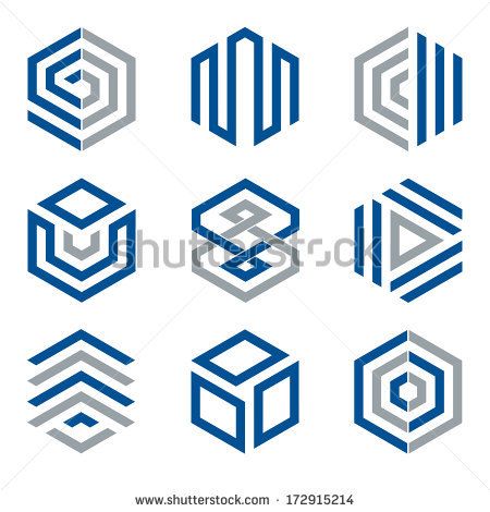 450x470 Hexagon Shaped Design Elements Abstract Hexagonal Vector