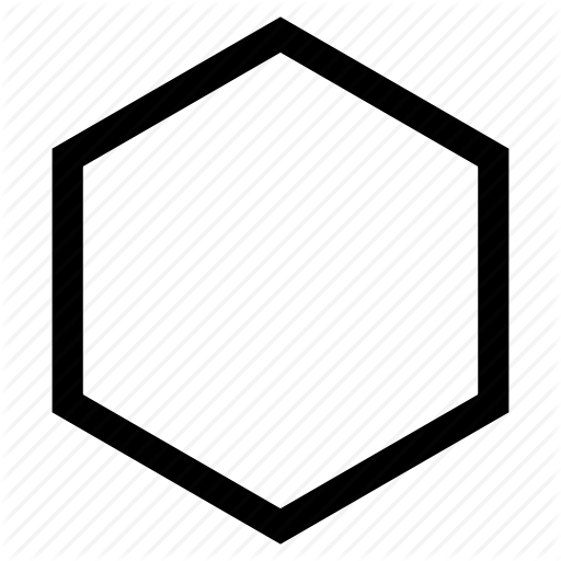 512x512 Hexagon Shape Png Vector, Clipart