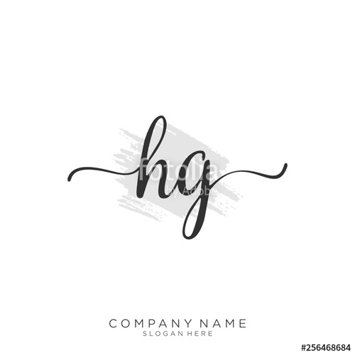 Hg Initial Handwriting Logo Vector Stock Image And Royalty Free 500x500 Hg Initial Handwriting Logo Vector Stock Image And Royalty Free