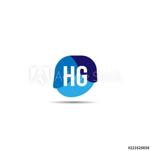 Initial Letter Hg Logo Template Design 500x500 Initial Letter Hg Logo Template Design
