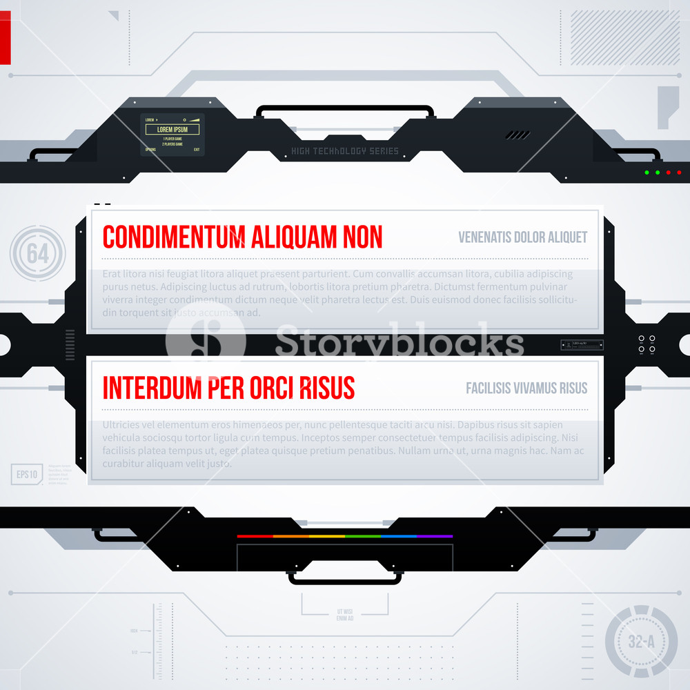 1000x1000 Hi Tech Vector Template Royalty Free Stock Image