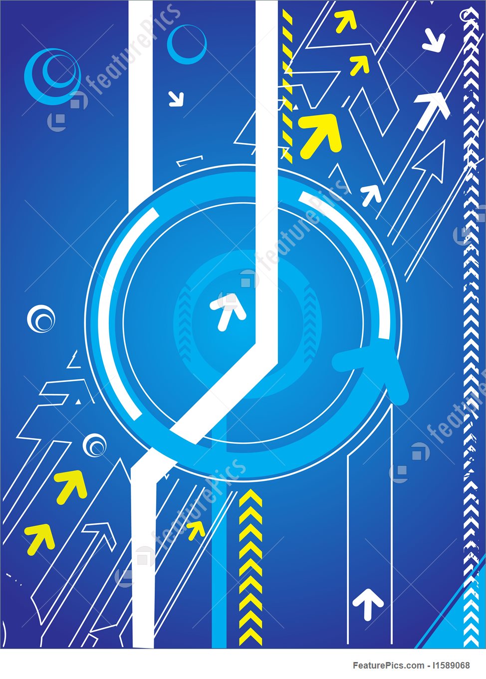 974x1360 Templates Hi Tech Vector Arrow Background