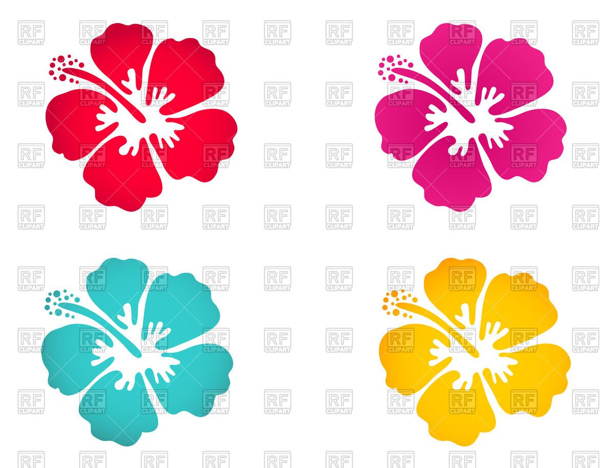 1200x913 Hibiscus Flower Icon Set Vector Image Of Plants And Animals