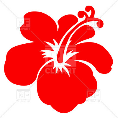 400x400 Red Hawaiian Flower